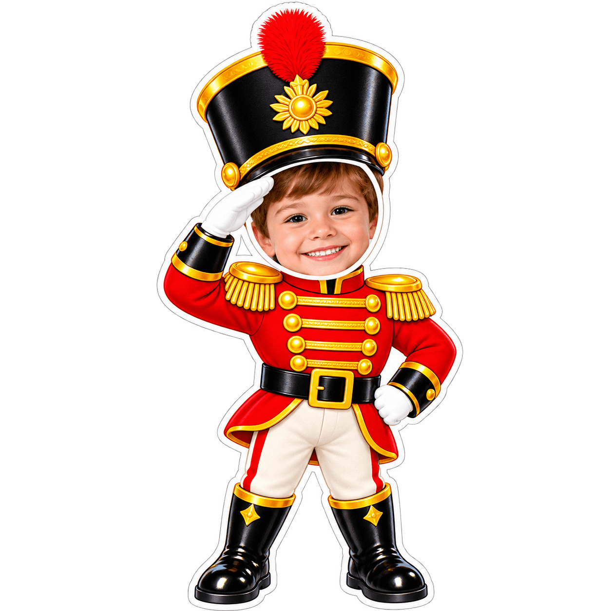 Modelo de personagem natalino: Soldadinho